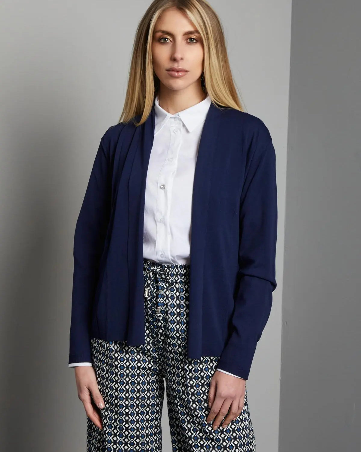 Cardigan basic BLU-NAVY DORABELLA