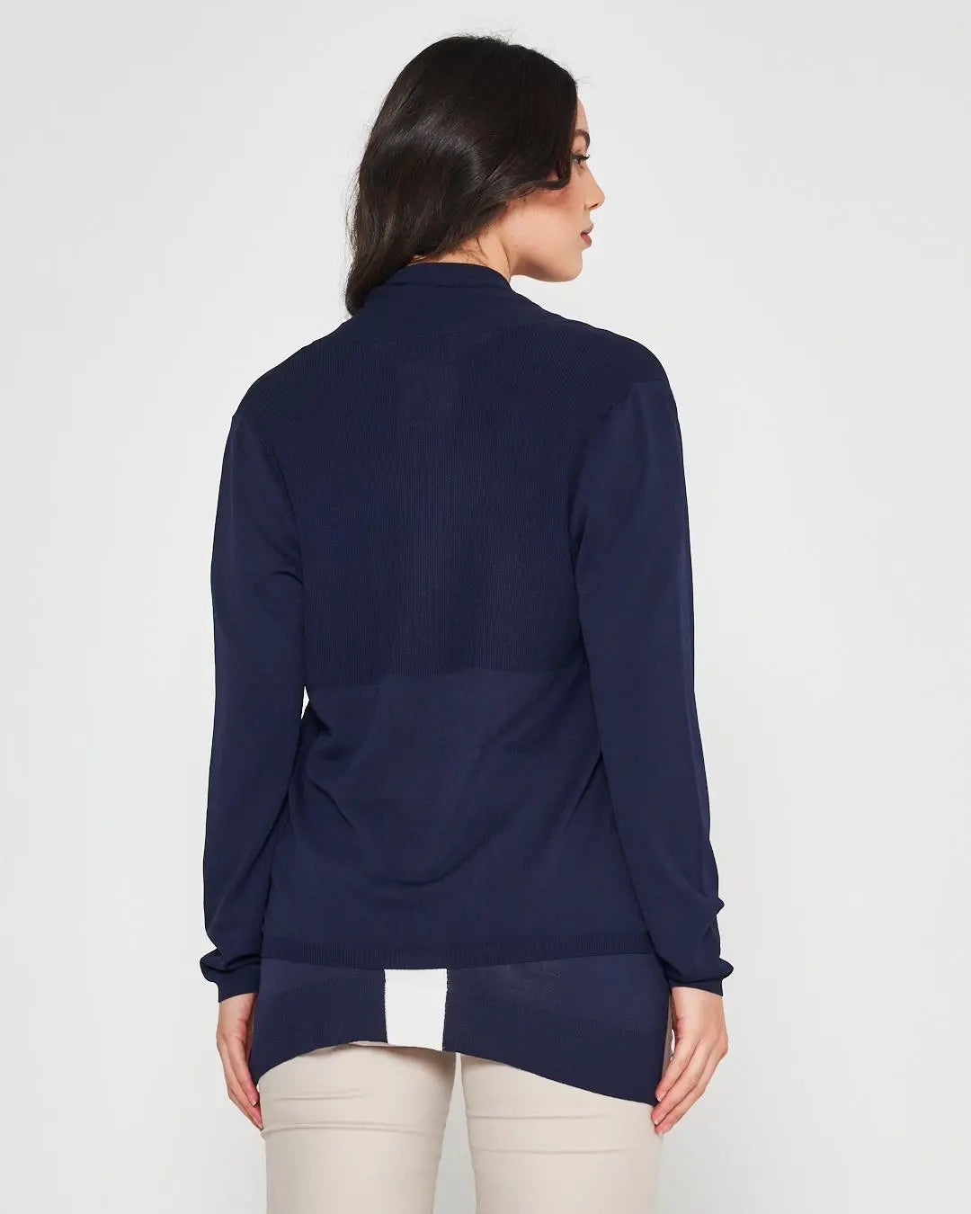 Cardigan basic BLU-NAVY DORABELLA