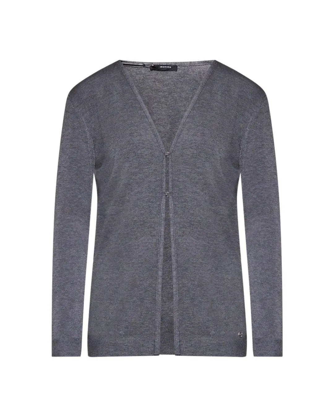 Cardigan basic GRIGIO IRONICA XXL