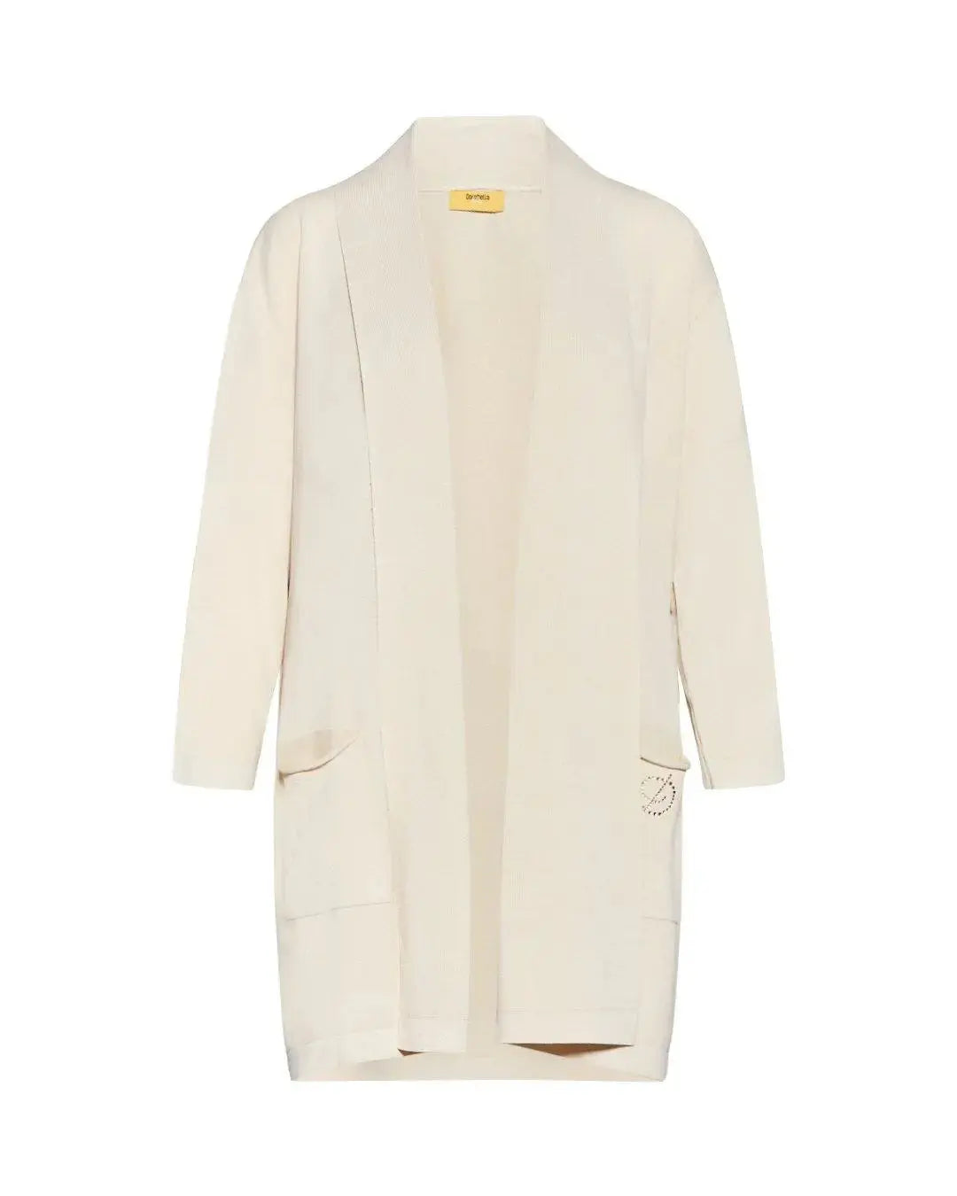 Cardigan basic LIGHT BEIGE DORABELLA PIU'