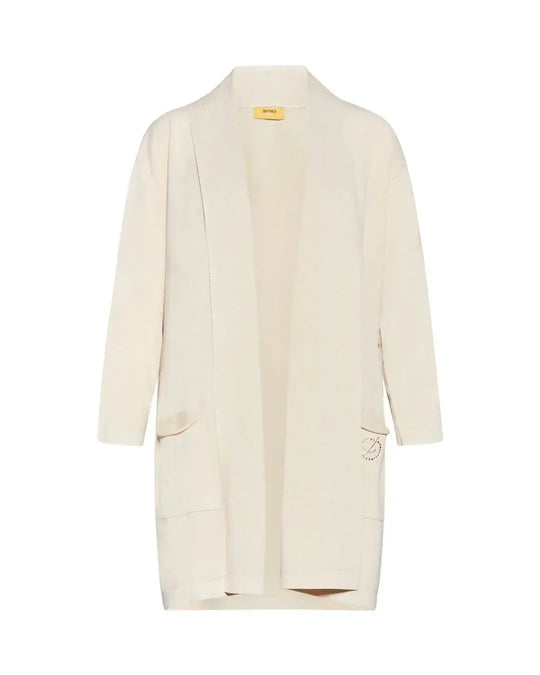 Cardigan basic LIGHT BEIGE DORABELLA PIU'