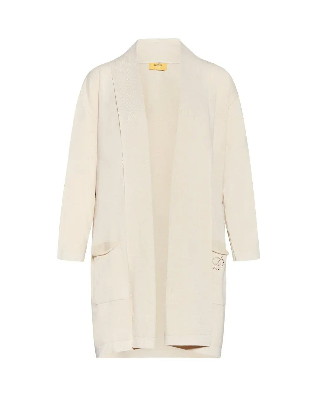 Cardigan basic LIGHT BEIGE DORABELLA PIU'