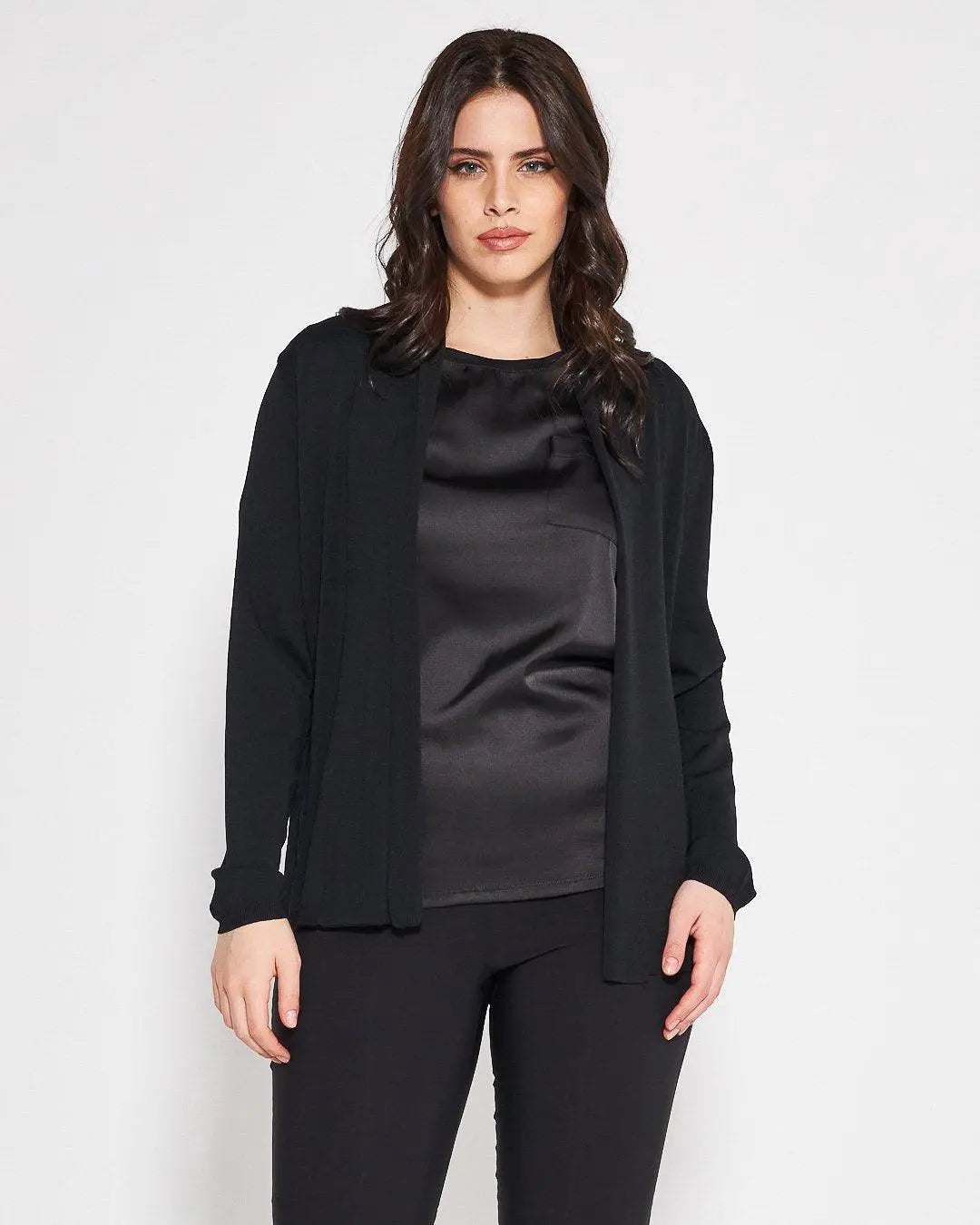 Cardigan basic NERO DORABELLA