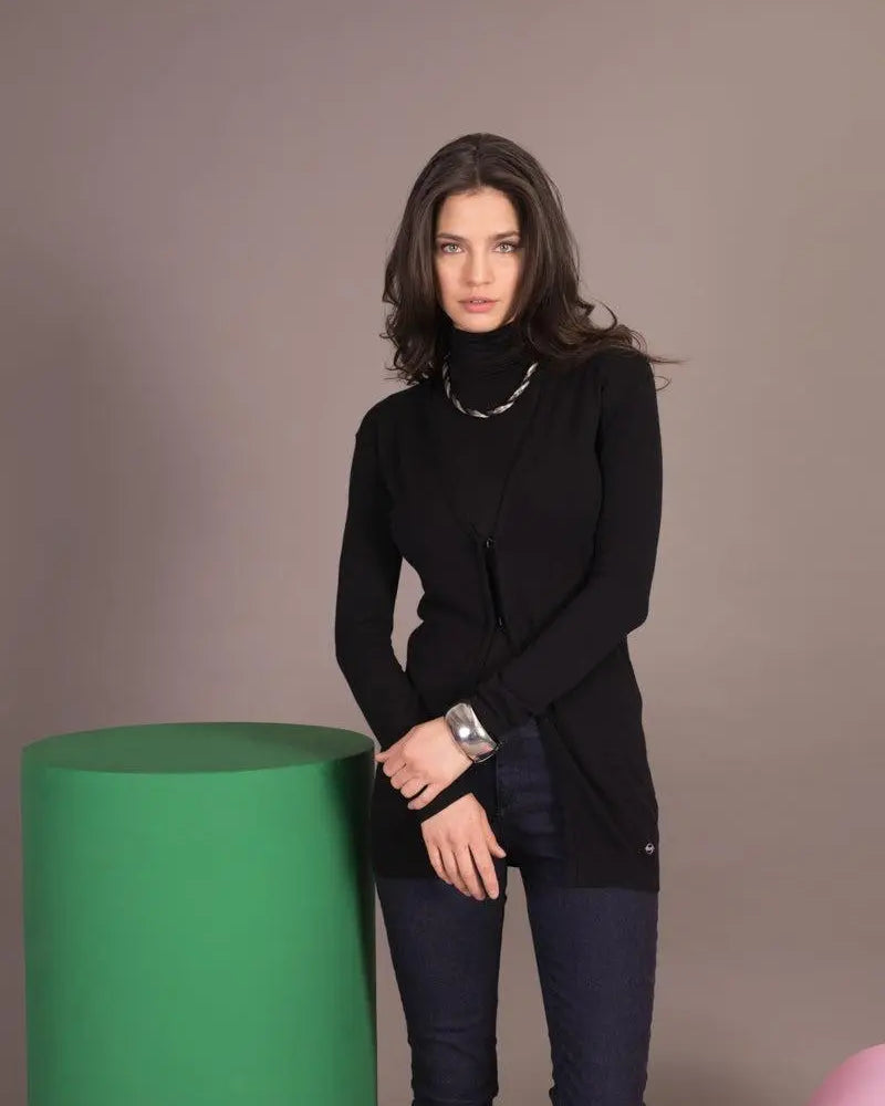 Cardigan basic NERO IRONICA XXL