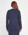 Cardigan bottone gioiello BLUE LAVAGNA DORABELLA