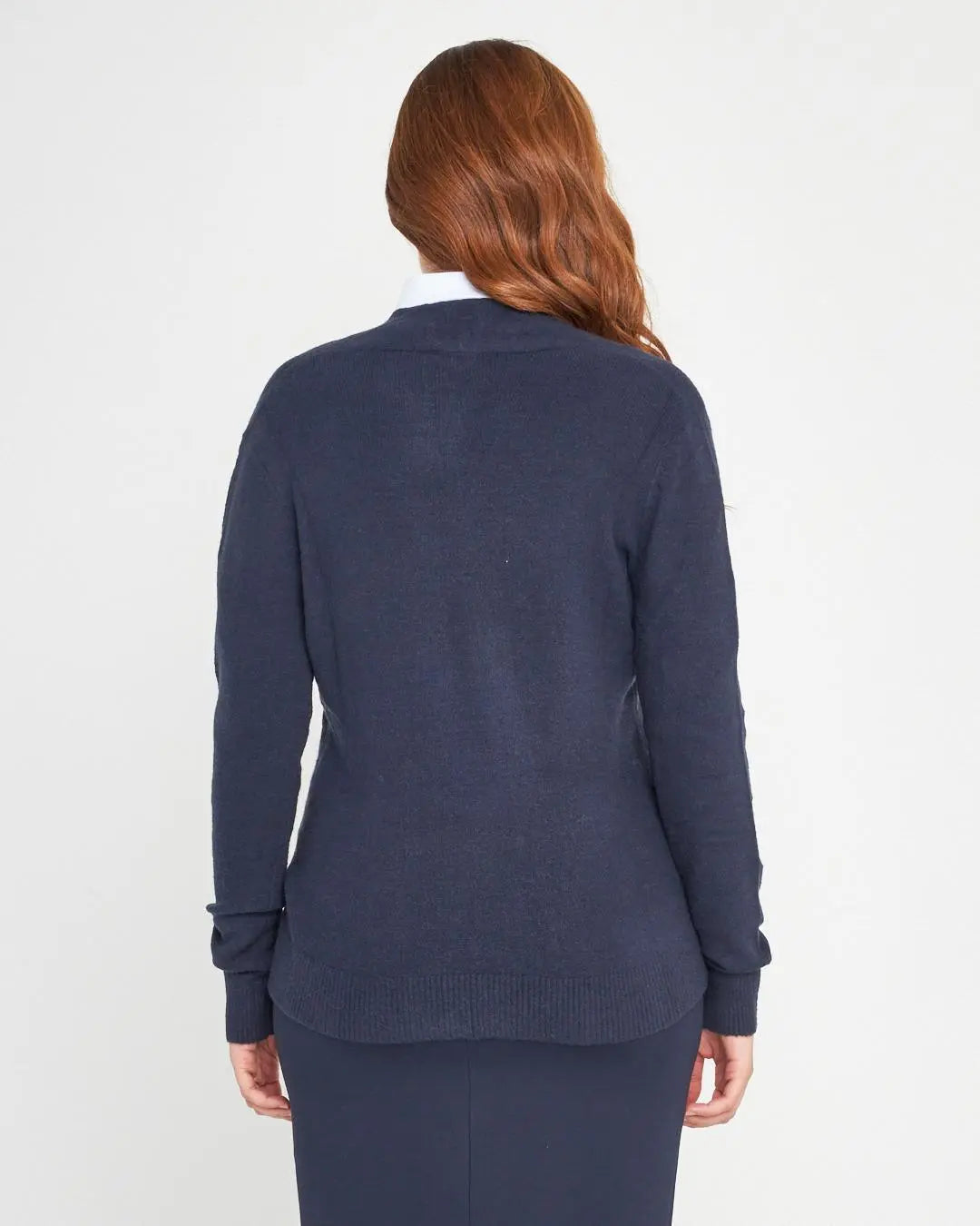 Cardigan bottone gioiello BLUE LAVAGNA DORABELLA