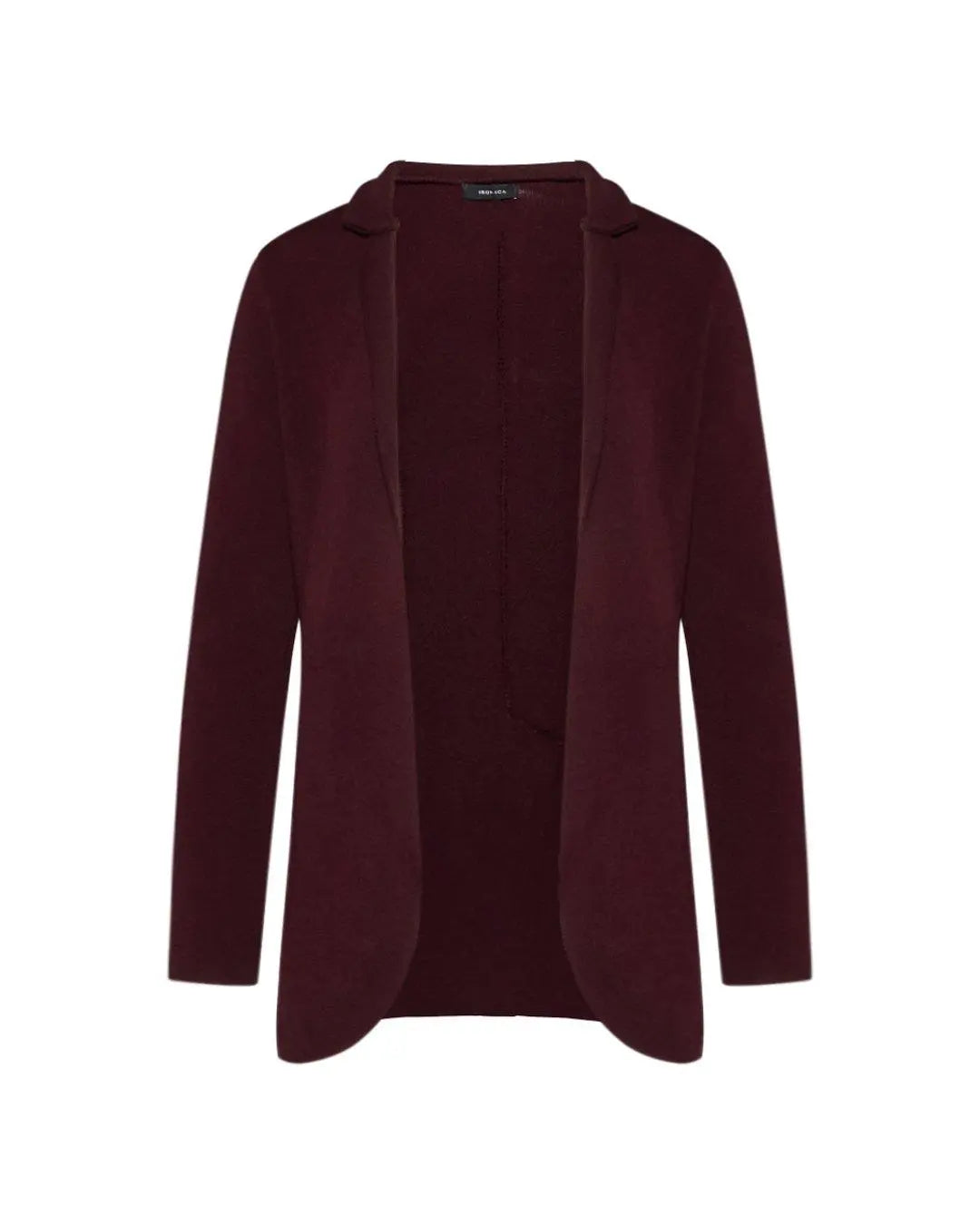 Cardigan collo coreana BORDEAUX IRONICA XL