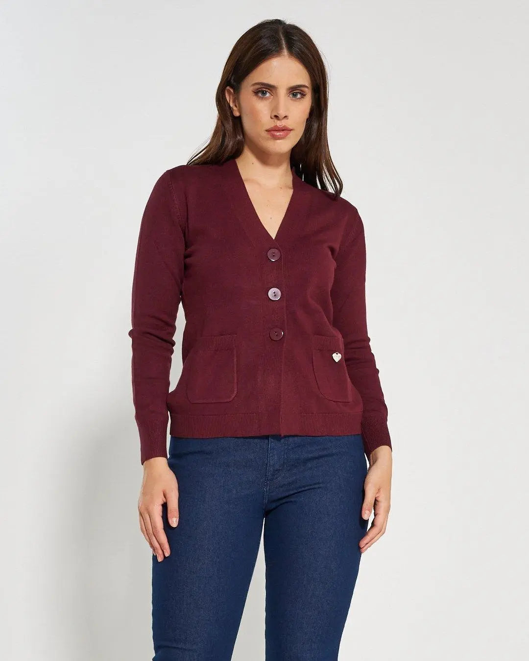 Cardigan con bottoni AMARENA DORABELLA XL