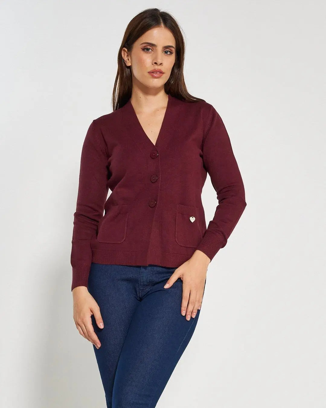 Cardigan con bottoni AMARENA DORABELLA