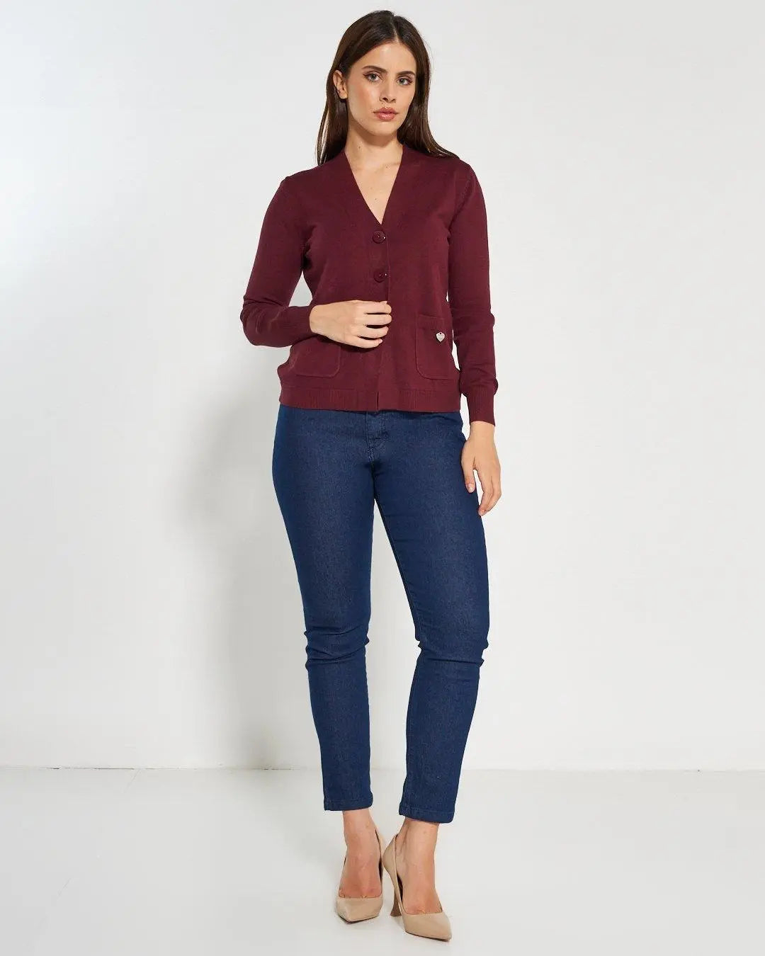 Cardigan con bottoni AMARENA DORABELLA