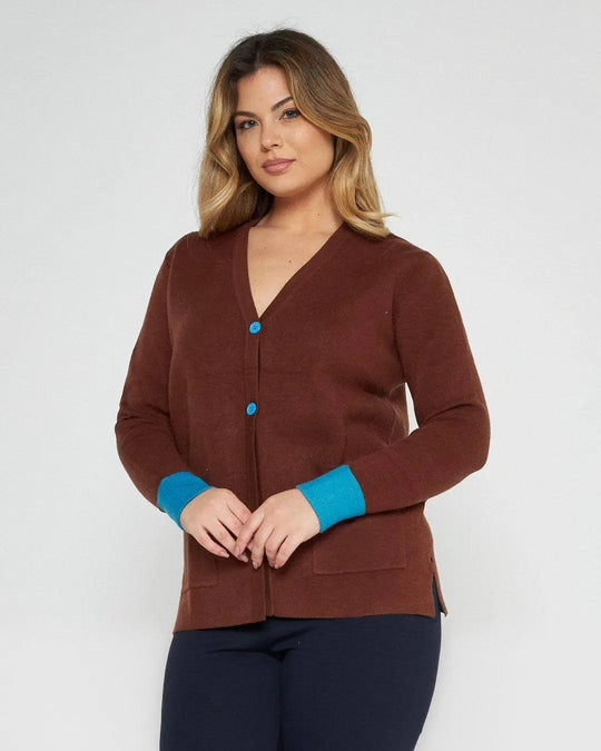Cardigan con bottoni CACAO DORABELLA PIU' XXL
