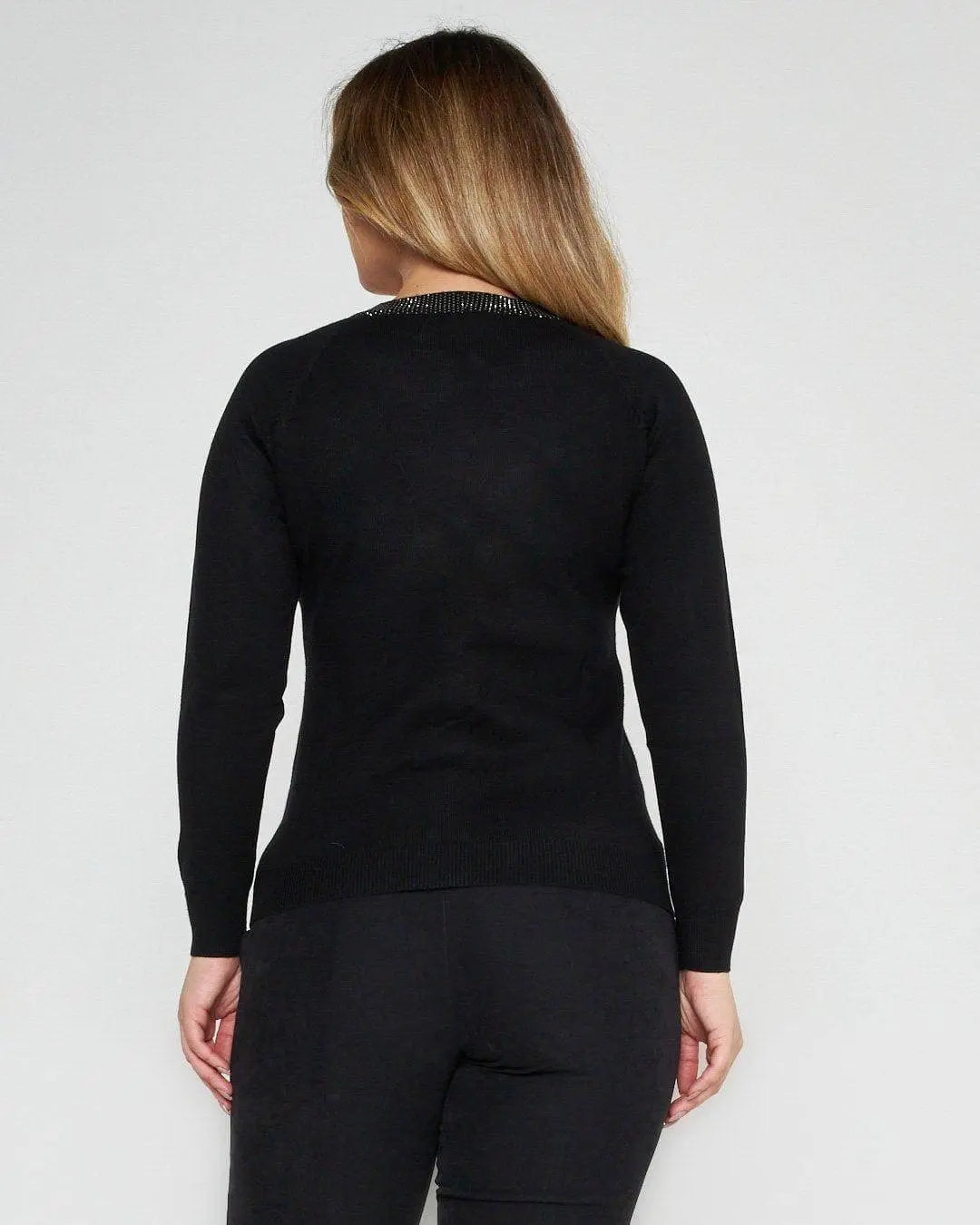 Cardigan con bottoni NERO DORABELLA