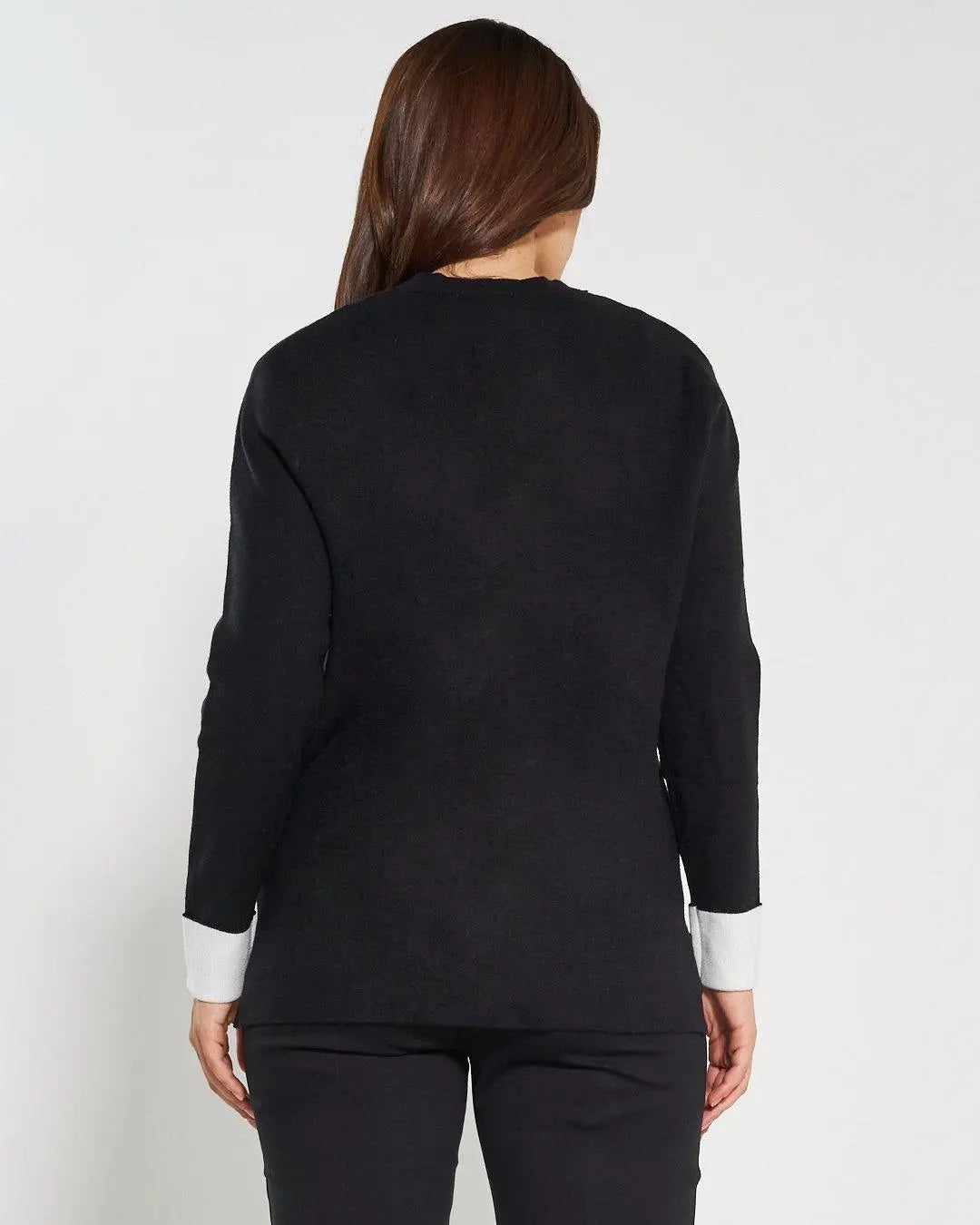 Cardigan con bottoni NERO DORABELLA PIU'