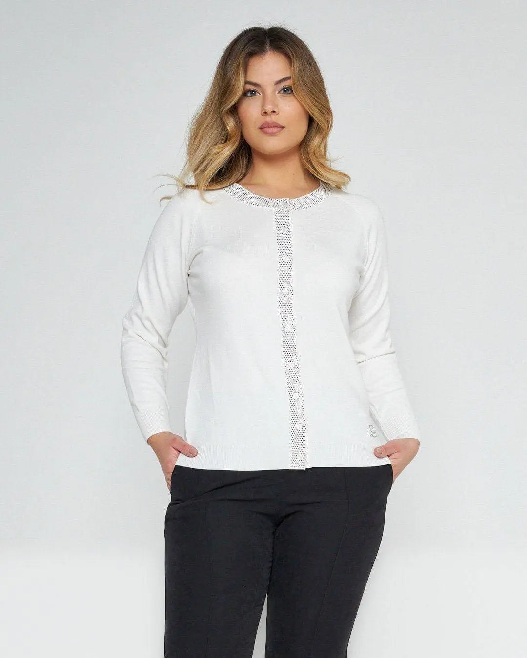 Cardigan con bottoni OFF WHITE DORABELLA XL