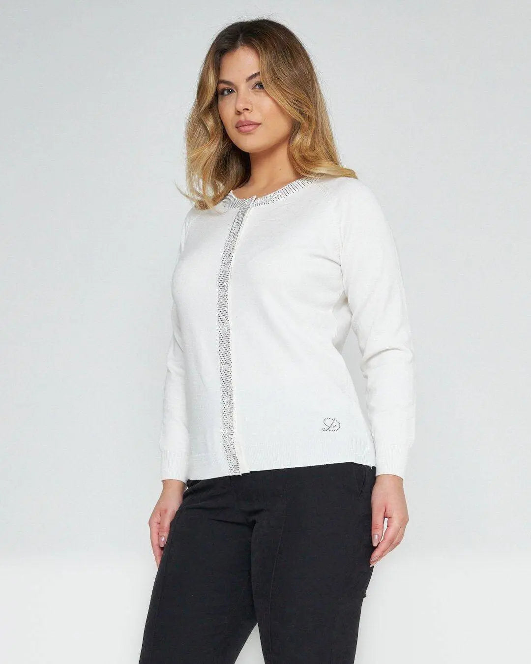 Cardigan con bottoni OFF WHITE DORABELLA