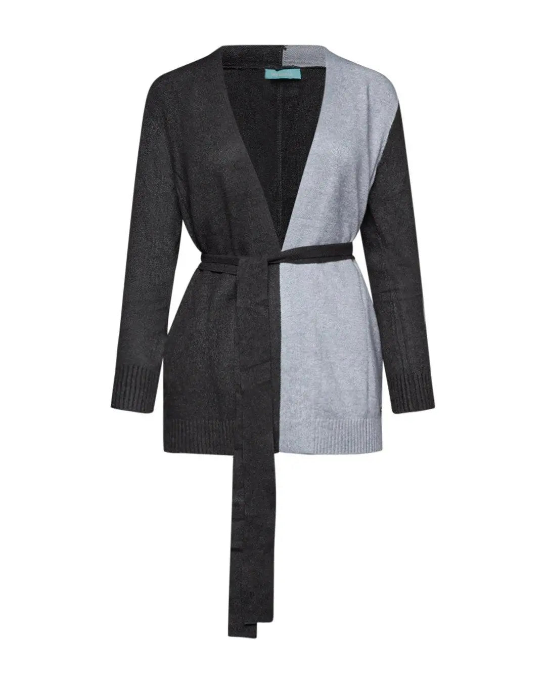 Cardigan con cintura ANTRACITE DORABELLA