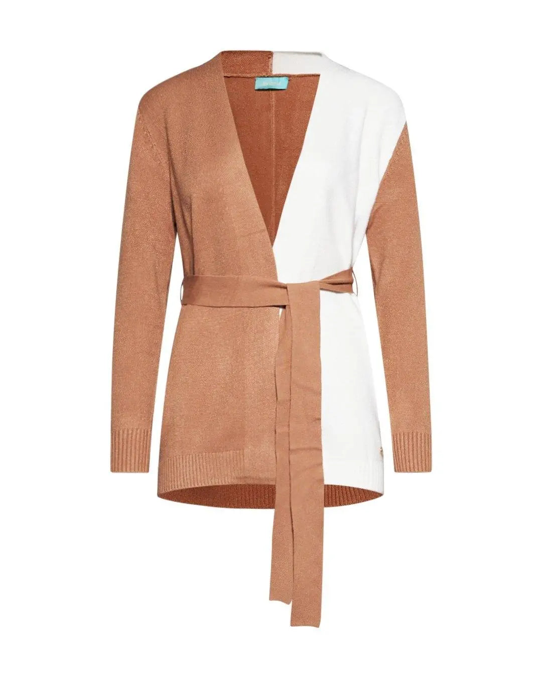 Cardigan con cintura CAMMELLO DORABELLA