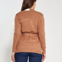 Cardigan con cintura CAMMELLO DORABELLA