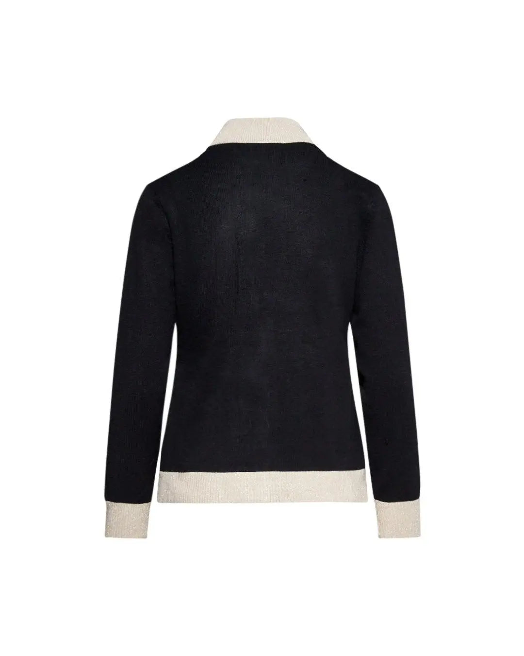 Cardigan con zip NERO DORABELLA