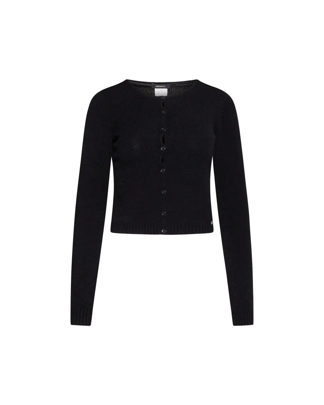 Cardigan crop NERO IRONICA