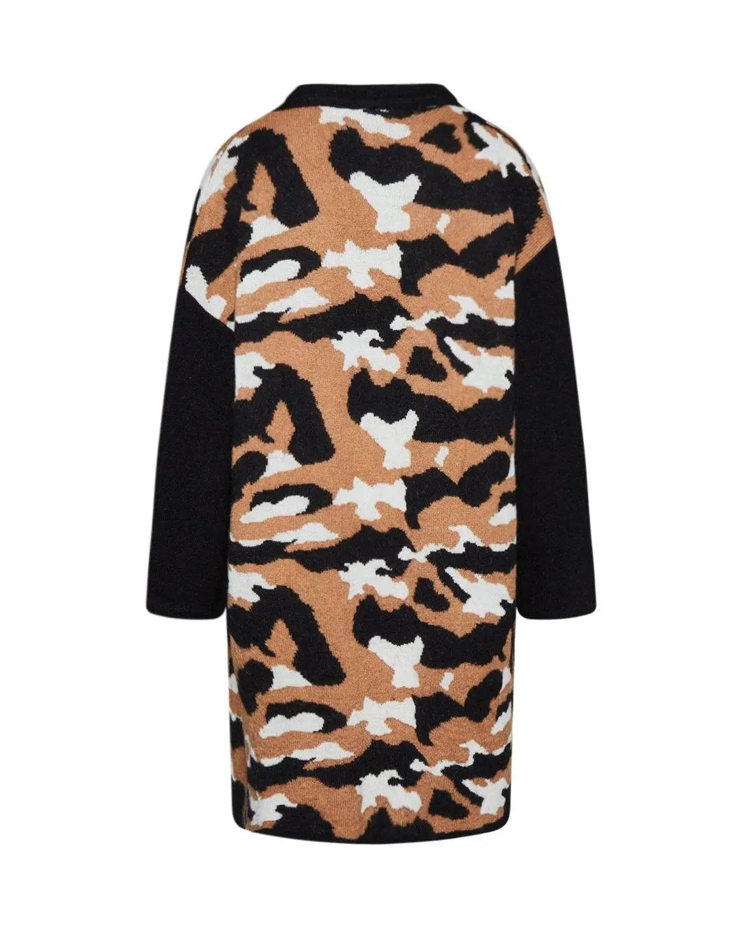 Cardigan fantasia animalier NERO IRONICA