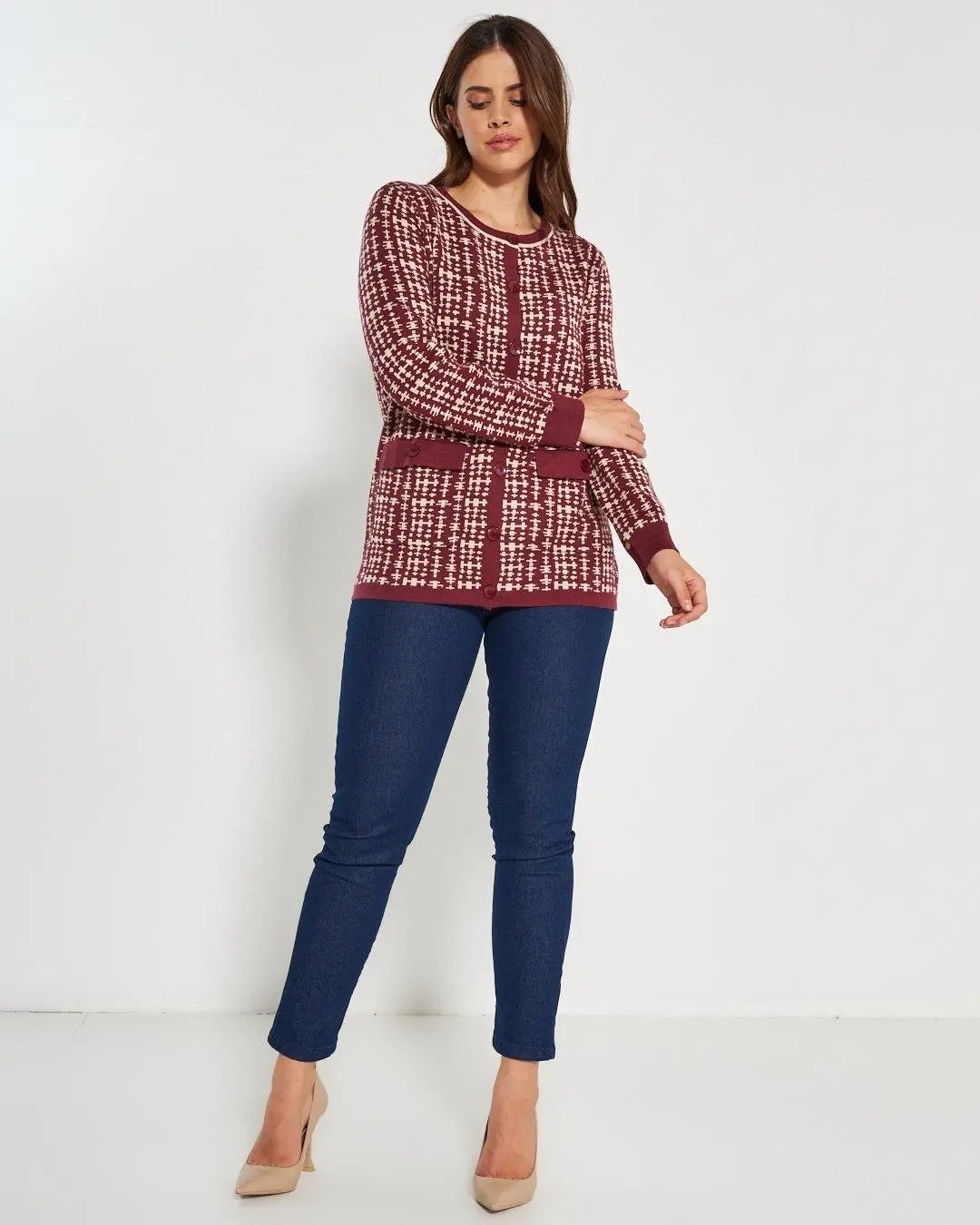 Cardigan girocollo AMARENA DORABELLA PIU'