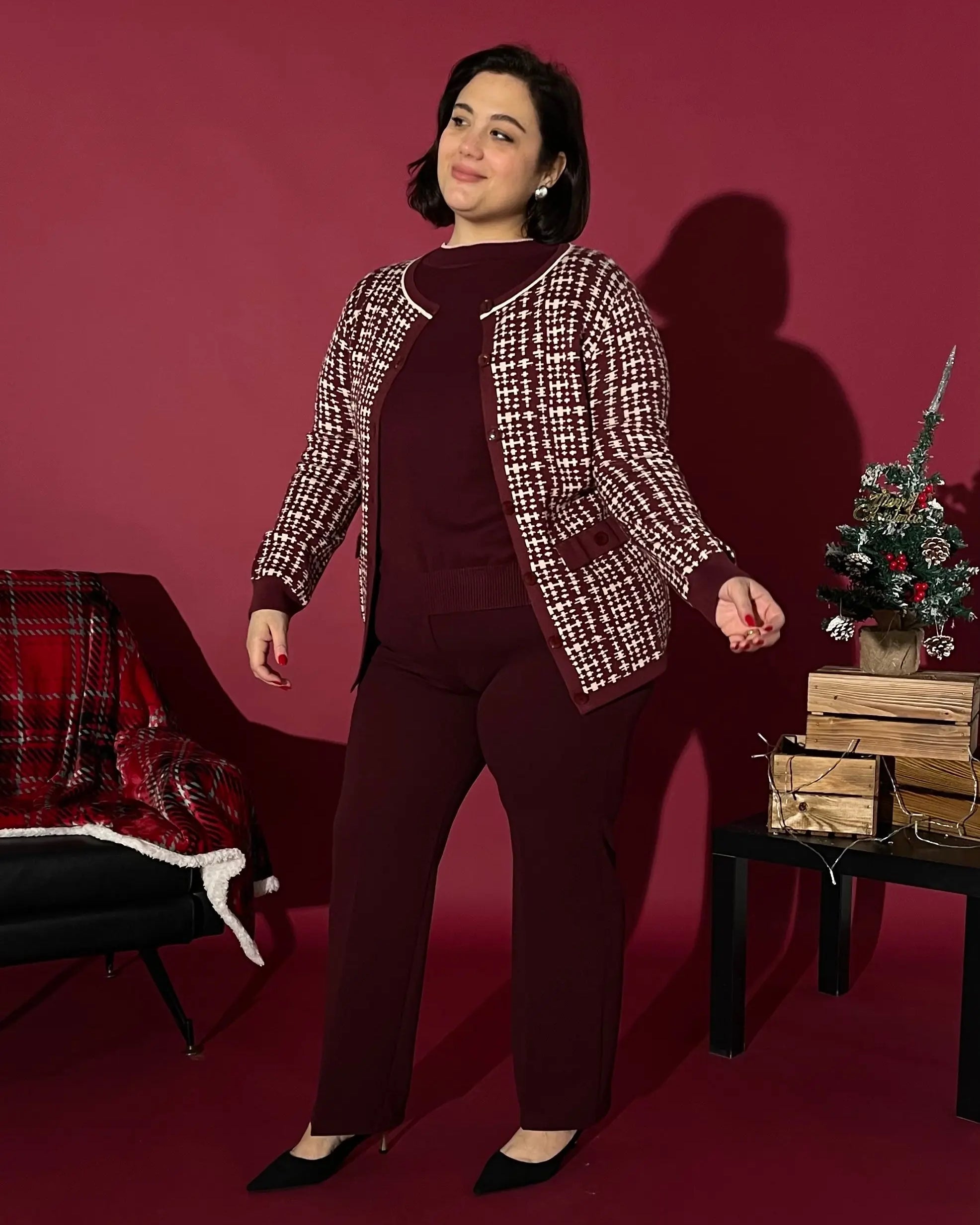 Cardigan girocollo AMARENA DORABELLA PIU'