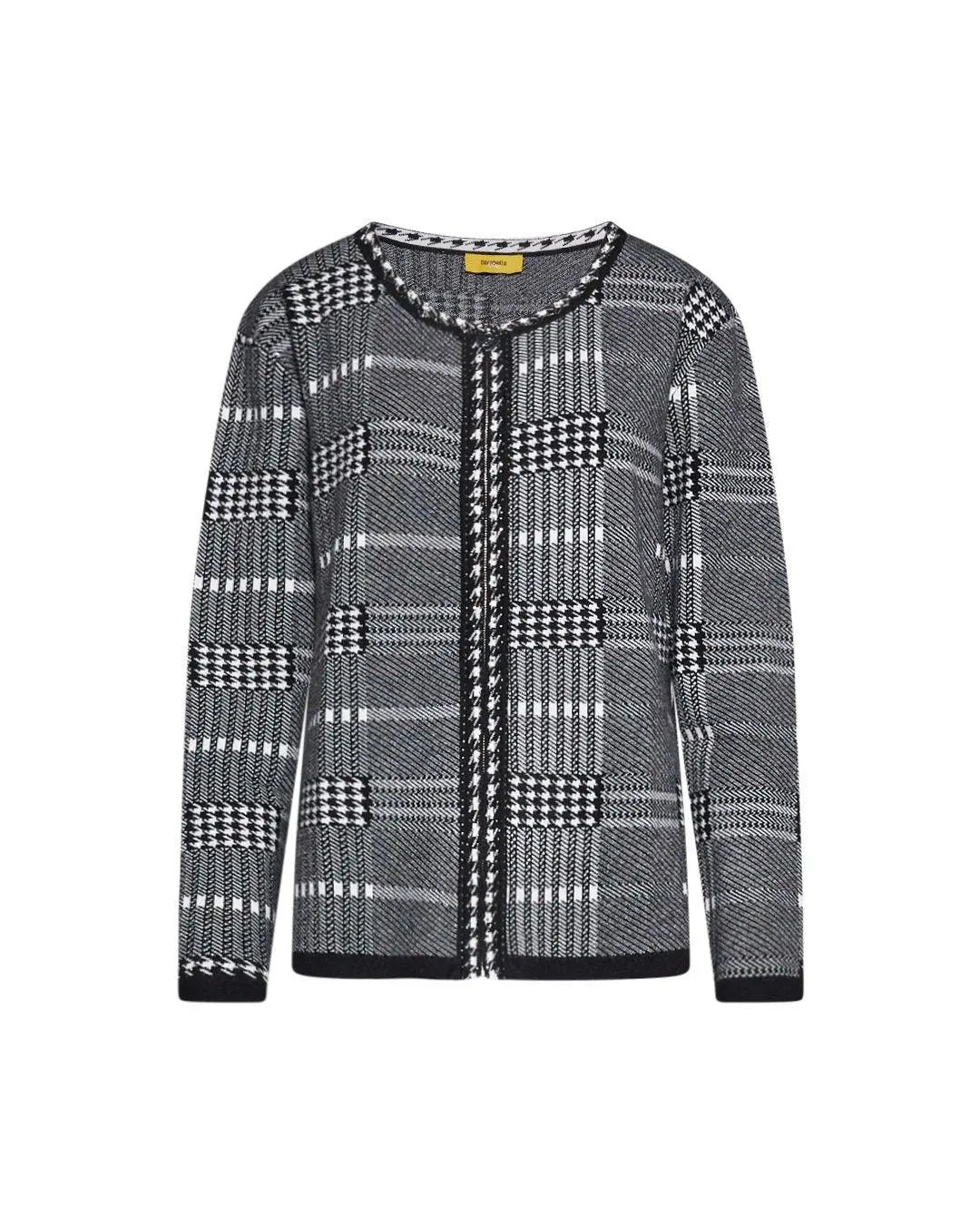 Cardigan girocollo BLACK DORABELLA PIU'
