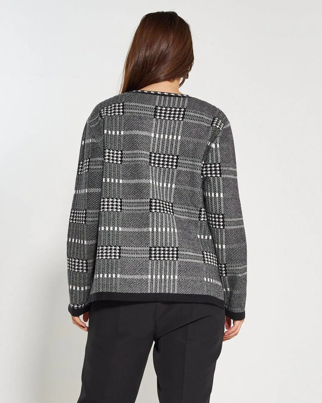 Cardigan girocollo BLACK DORABELLA PIU'