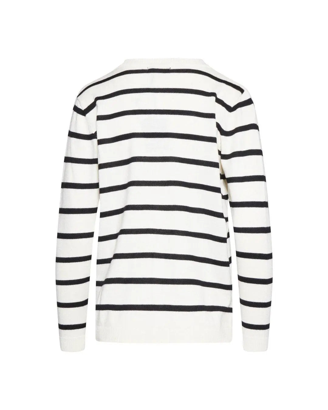 Cardigan intarsio BIANCO-NERO IRONICA