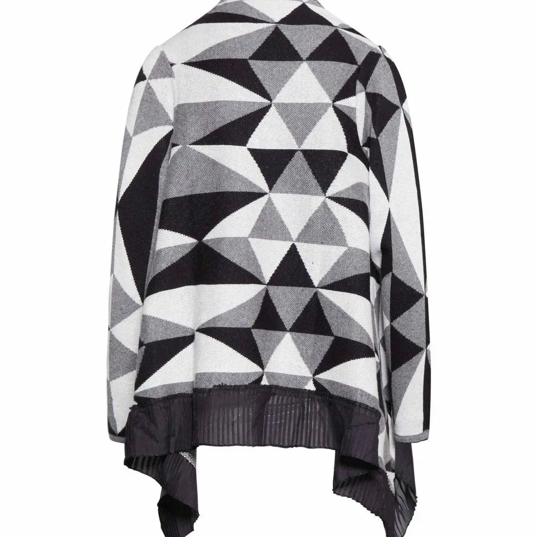 Cardigan jacquard NERO-PANNA IRONICA