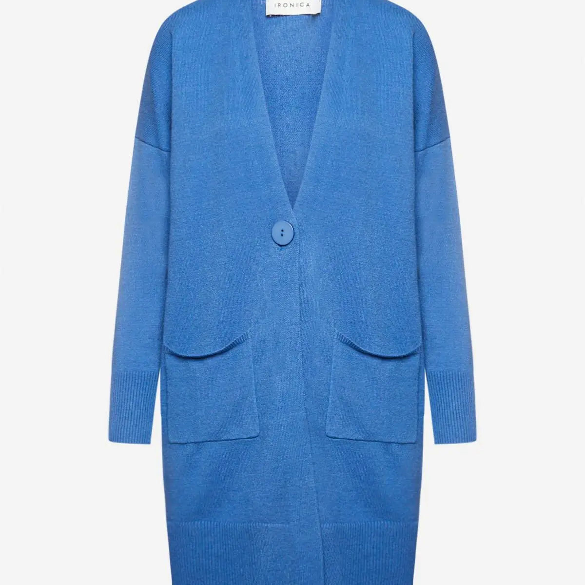 Cardigan lungo AZZURRO IRONICA