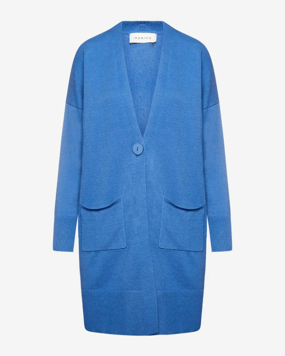 Cardigan lungo AZZURRO IRONICA