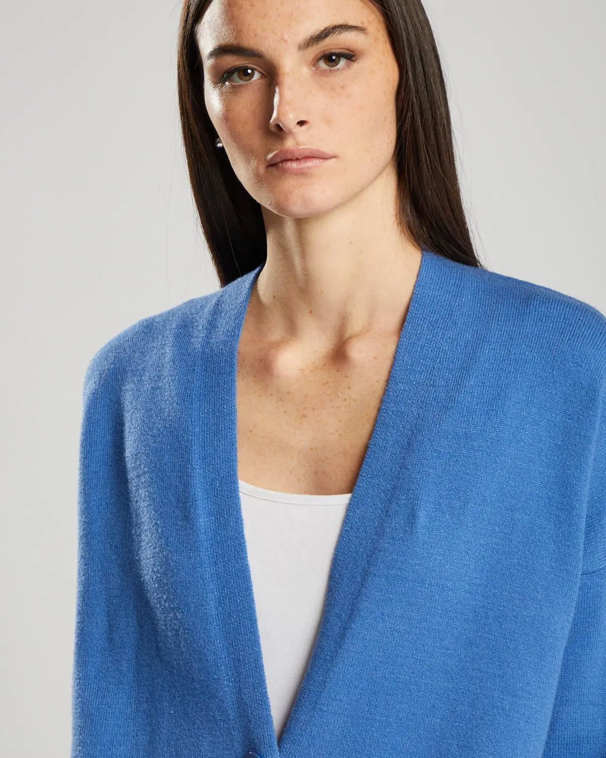 Cardigan lungo AZZURRO IRONICA