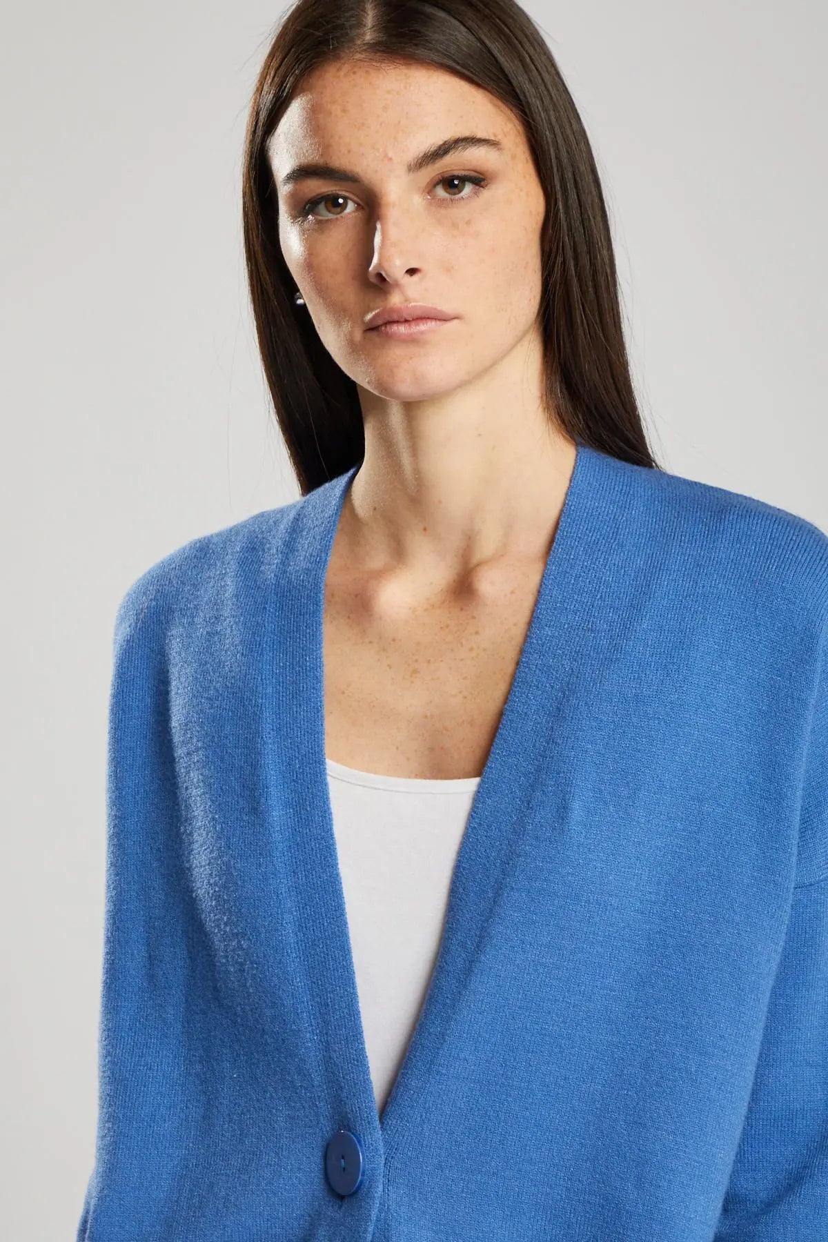 Cardigan lungo AZZURRO IRONICA
