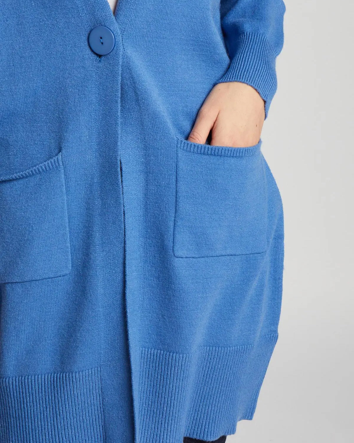 Cardigan lungo AZZURRO IRONICA