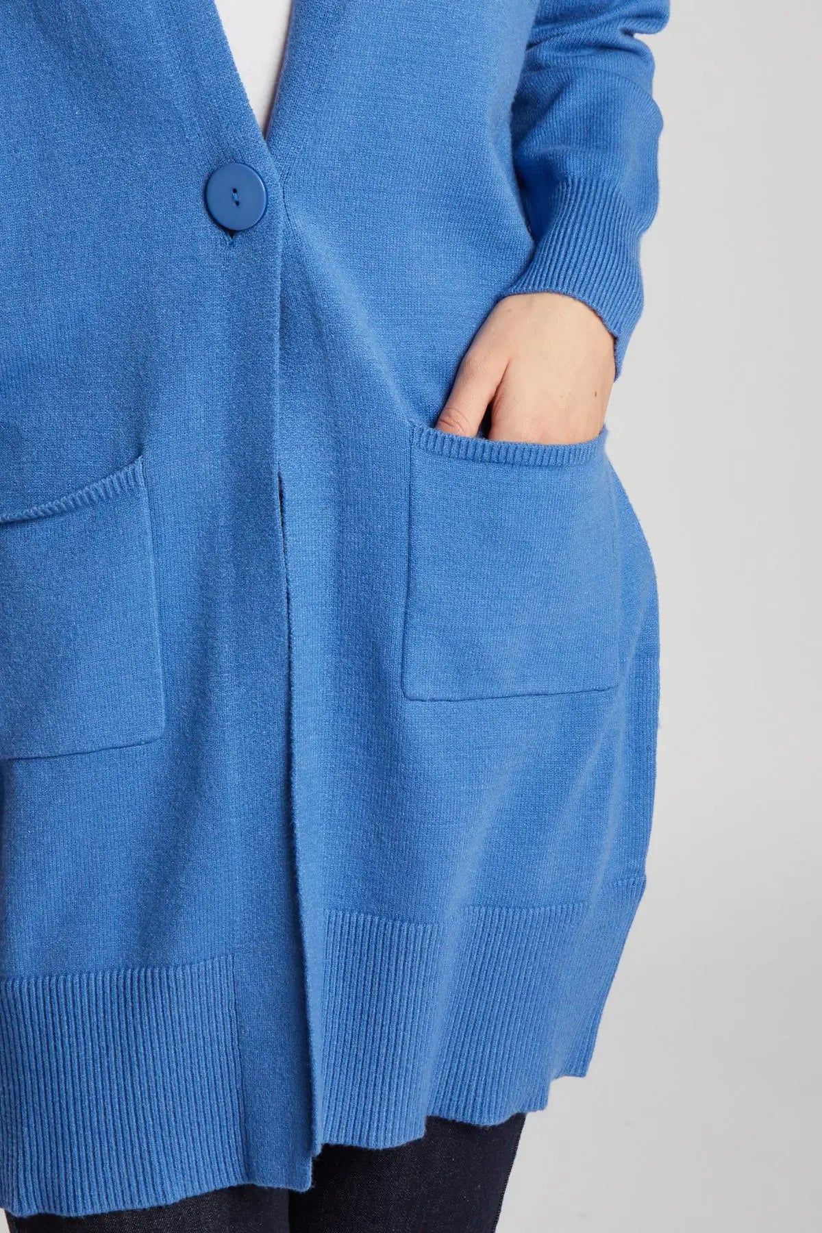 Cardigan lungo AZZURRO IRONICA