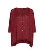 Cardigan over in lurex BORDEAUX IRONICA XXL
