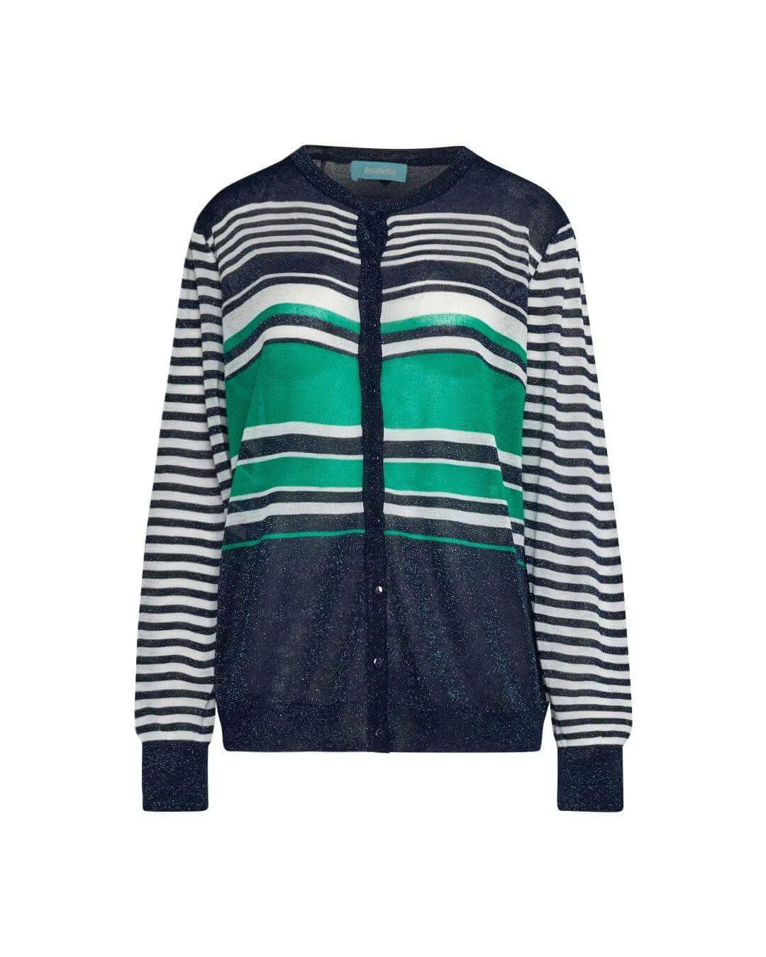 Cardigan righe BLU DORABELLA XXL