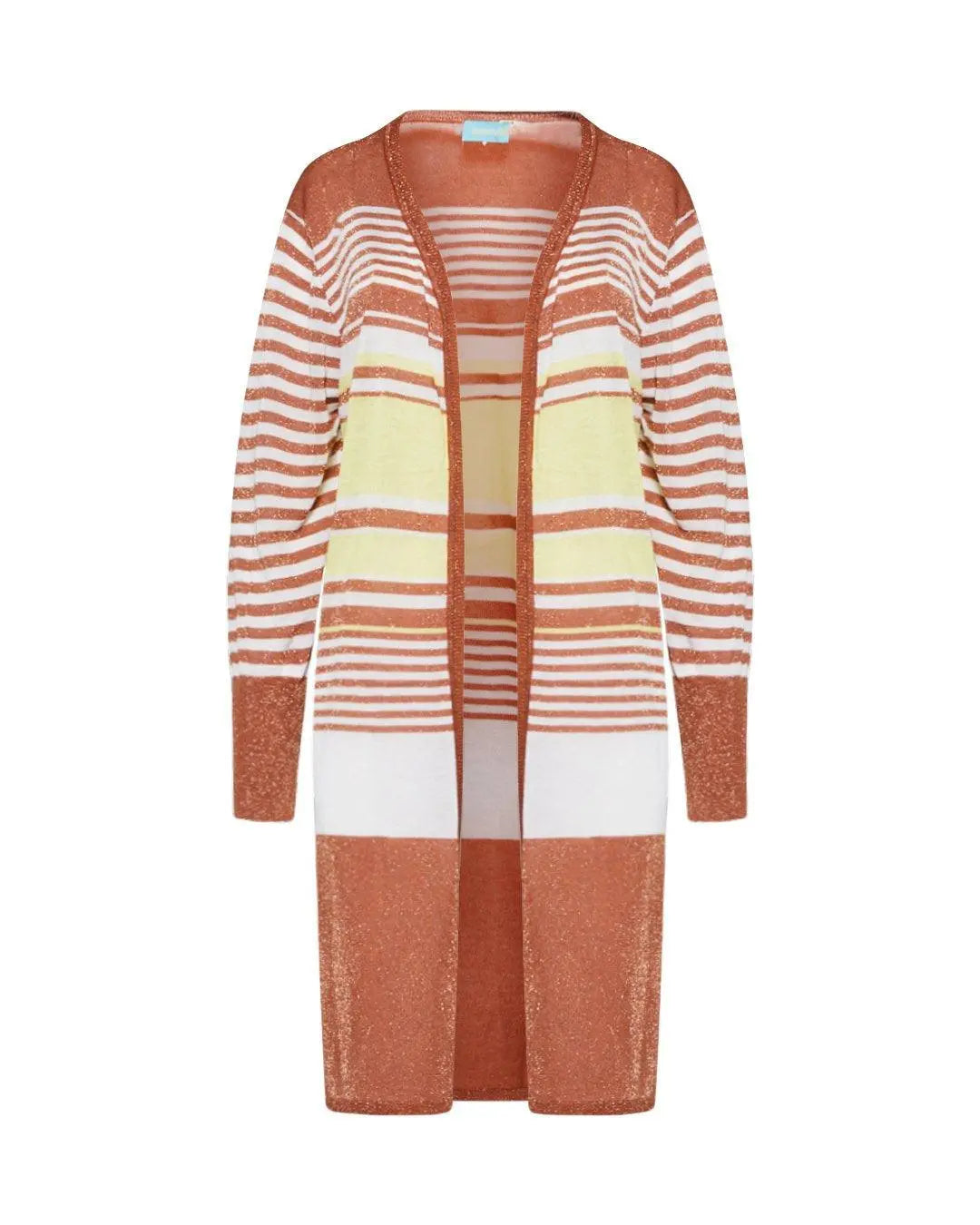 Cardigan righe TABACCO DORABELLA XXL