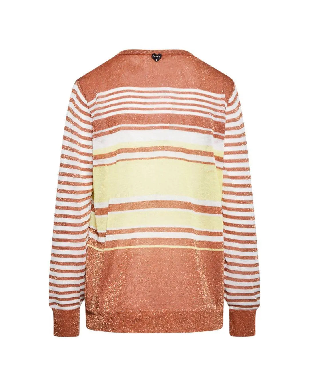 Cardigan righe TABACCO DORABELLA