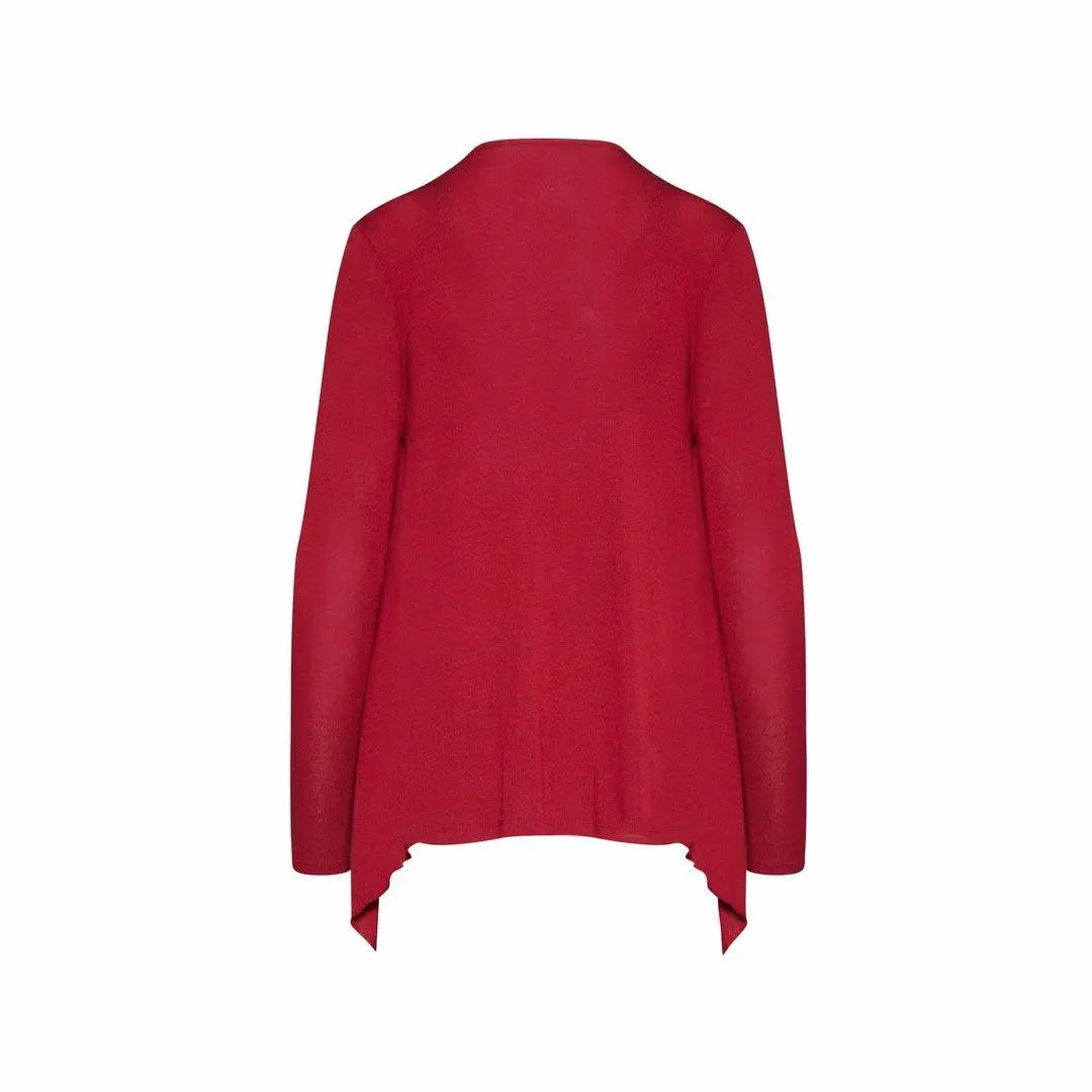 Cardigan sciallato ROSSO IRONICA