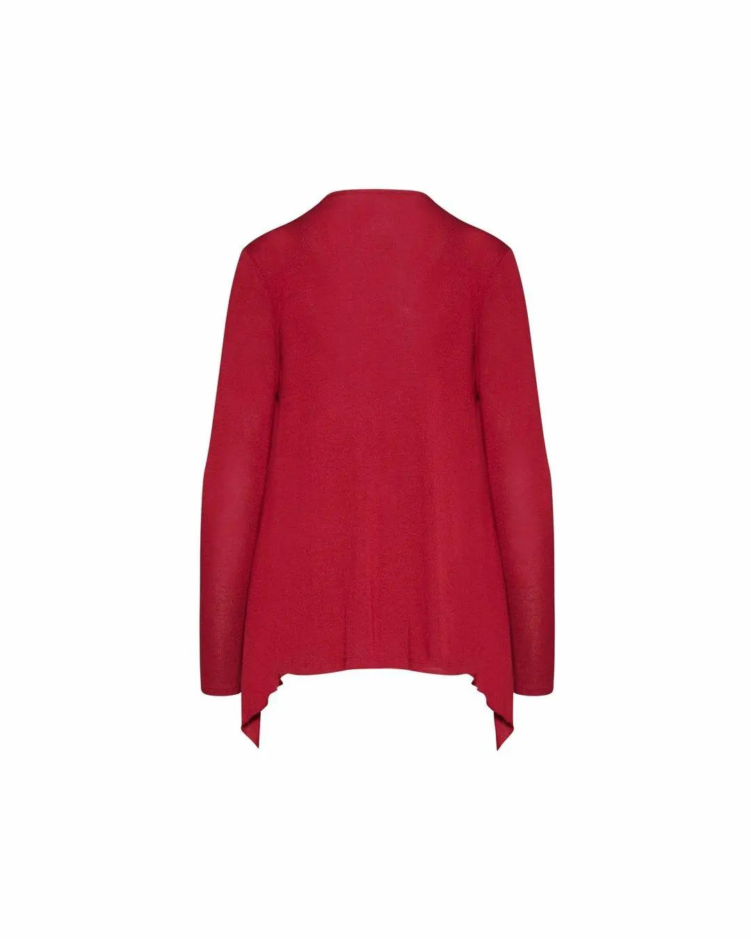 Cardigan sciallato ROSSO IRONICA