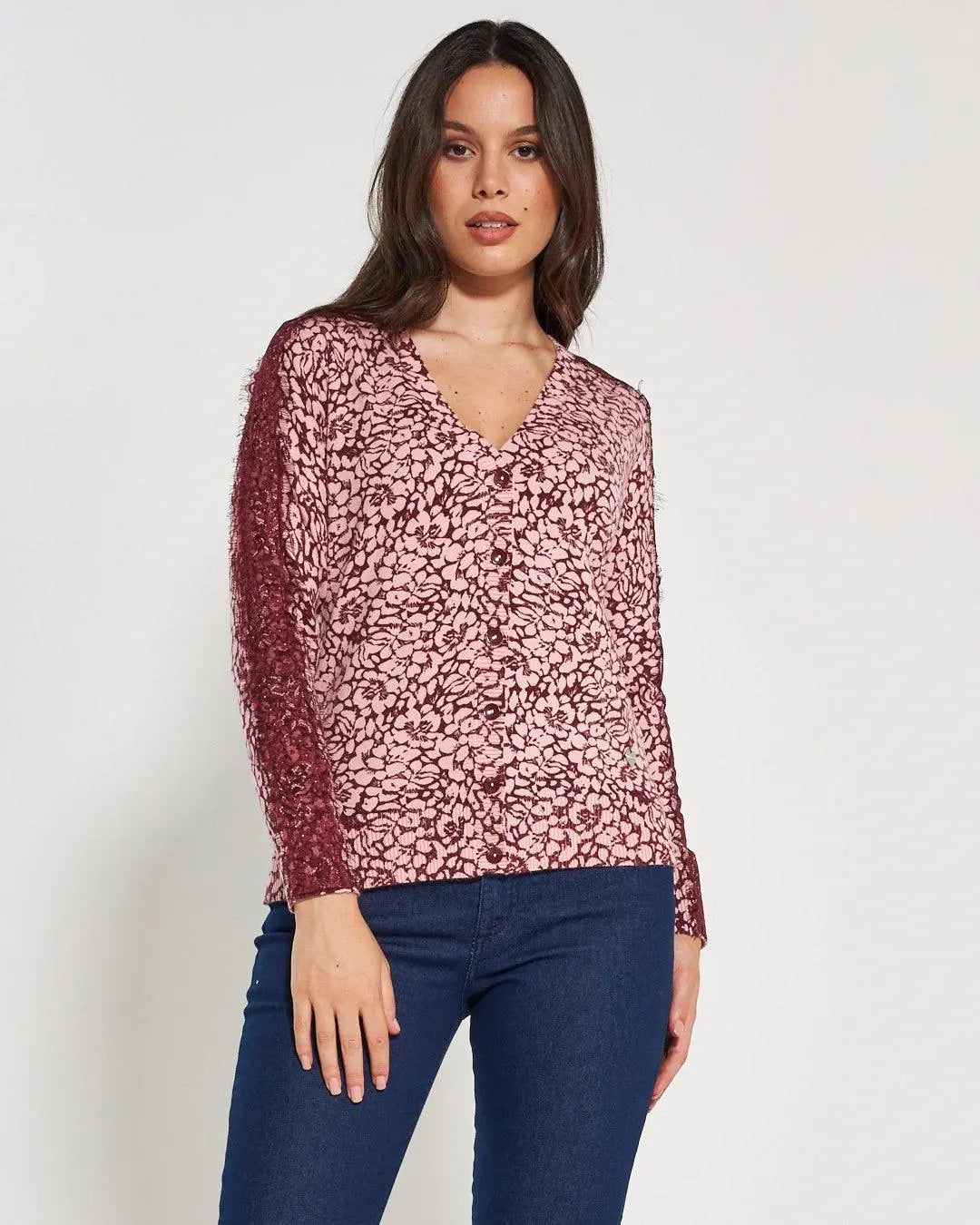 Cardigan scollo "V" AMARENA DORABELLA XL