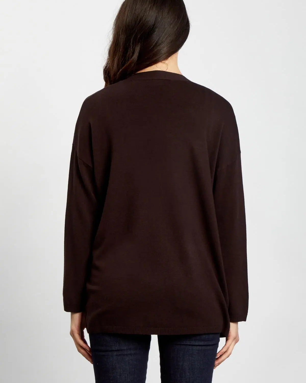 Cardigan senza bottoni MORO IRONICA