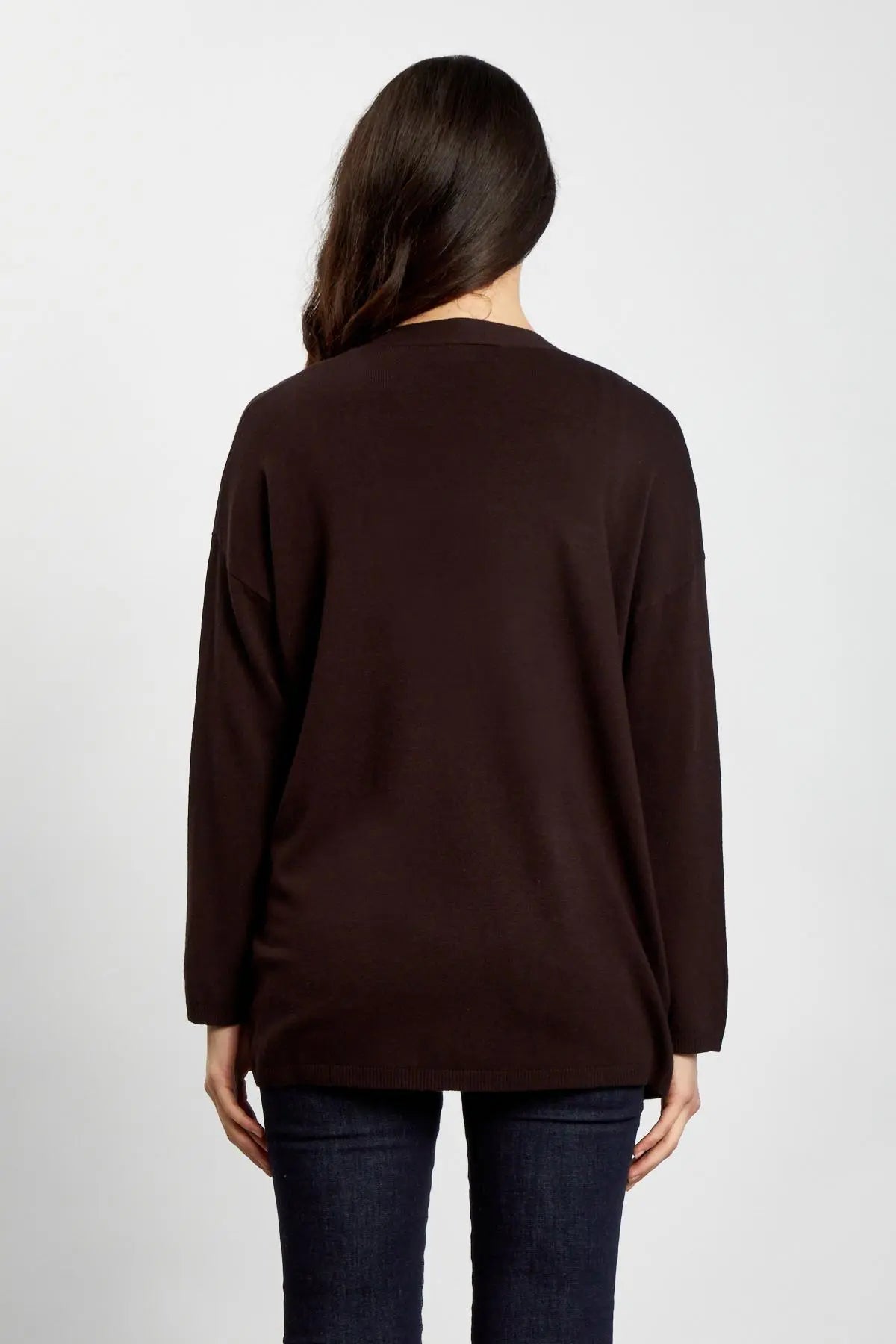 Cardigan senza bottoni MORO IRONICA