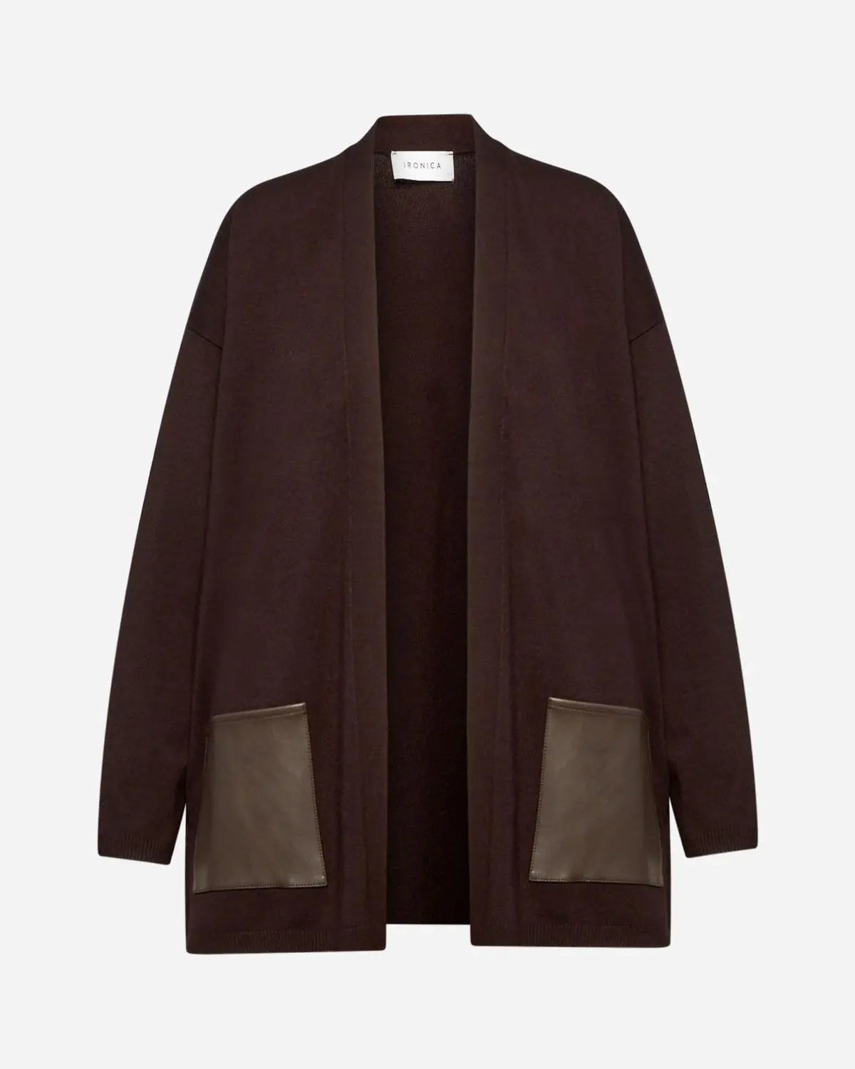 Cardigan senza bottoni MORO IRONICA