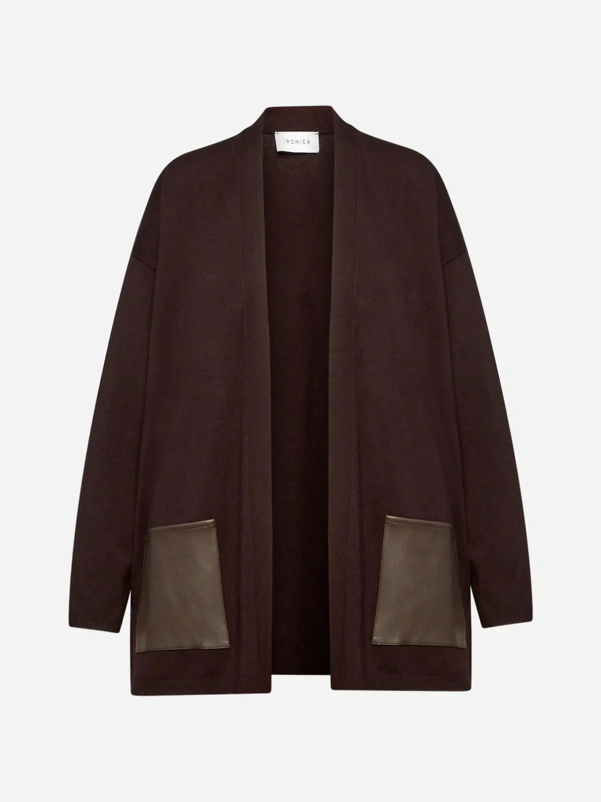 Cardigan senza bottoni MORO IRONICA