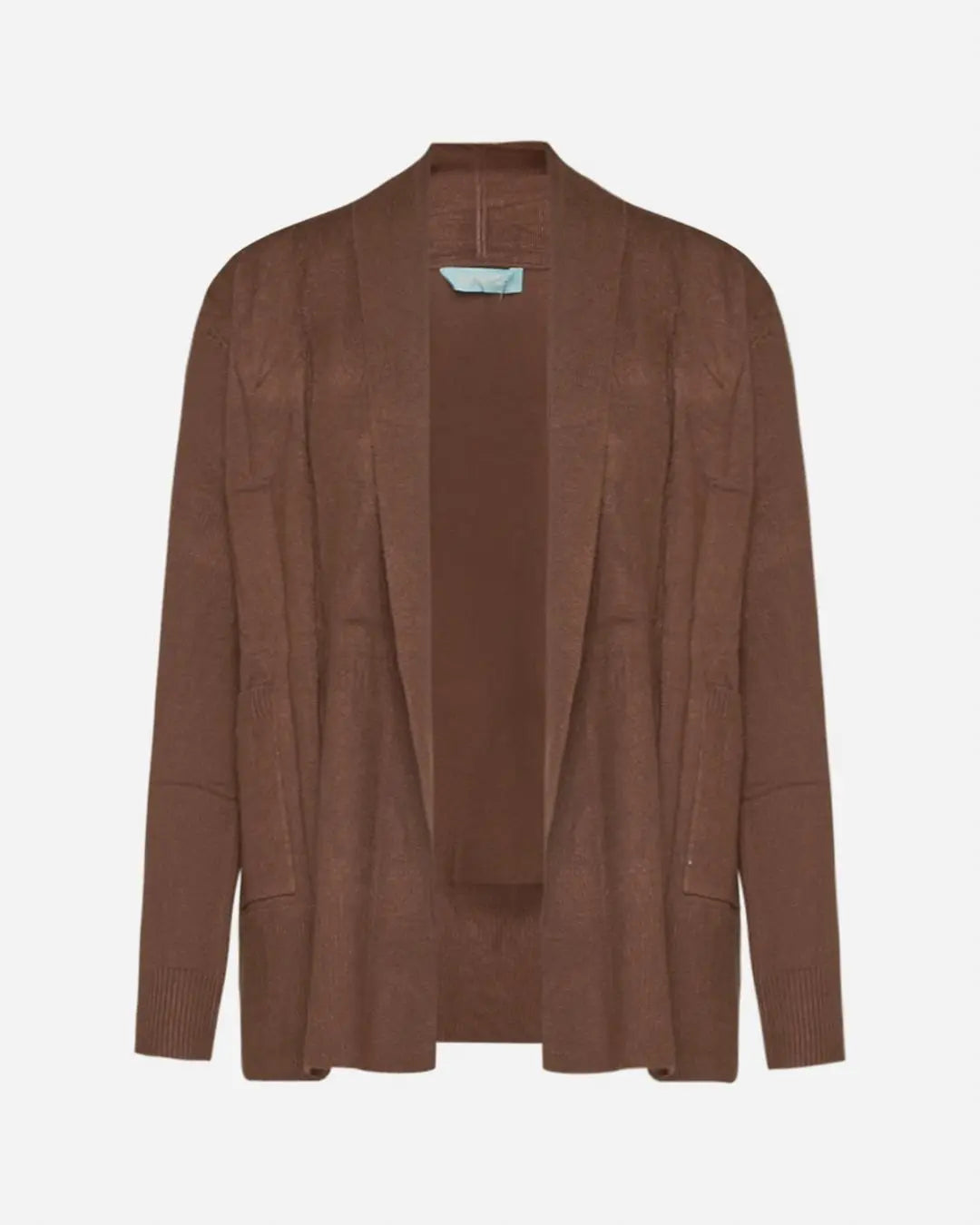 Cardigan tinta unita Marrone DORABELLA