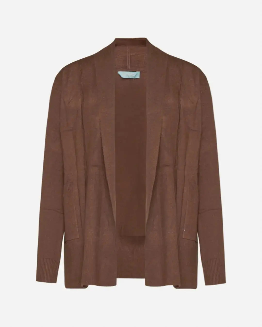 Cardigan tinta unita Marrone DORABELLA